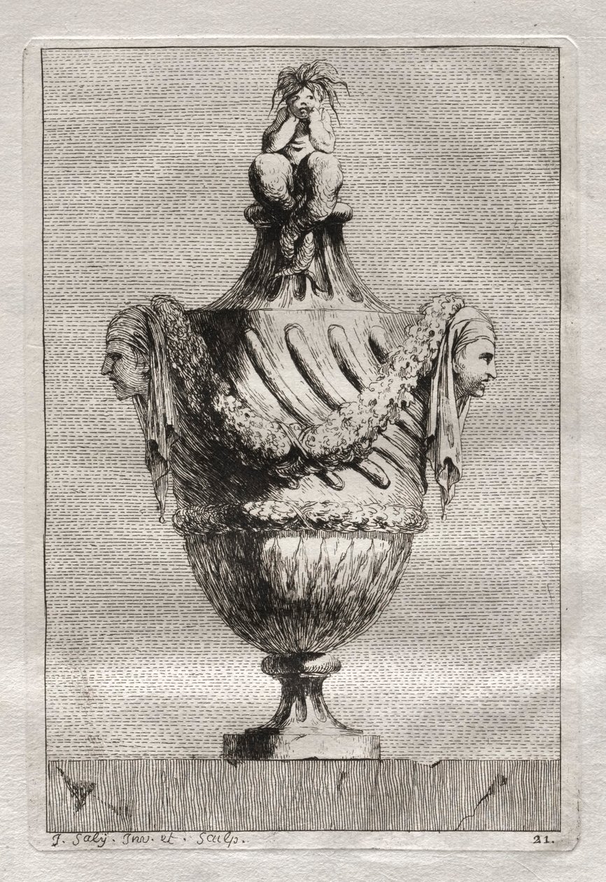 Suite de vases : Planche 21 - Jacques Francois Joseph Saly