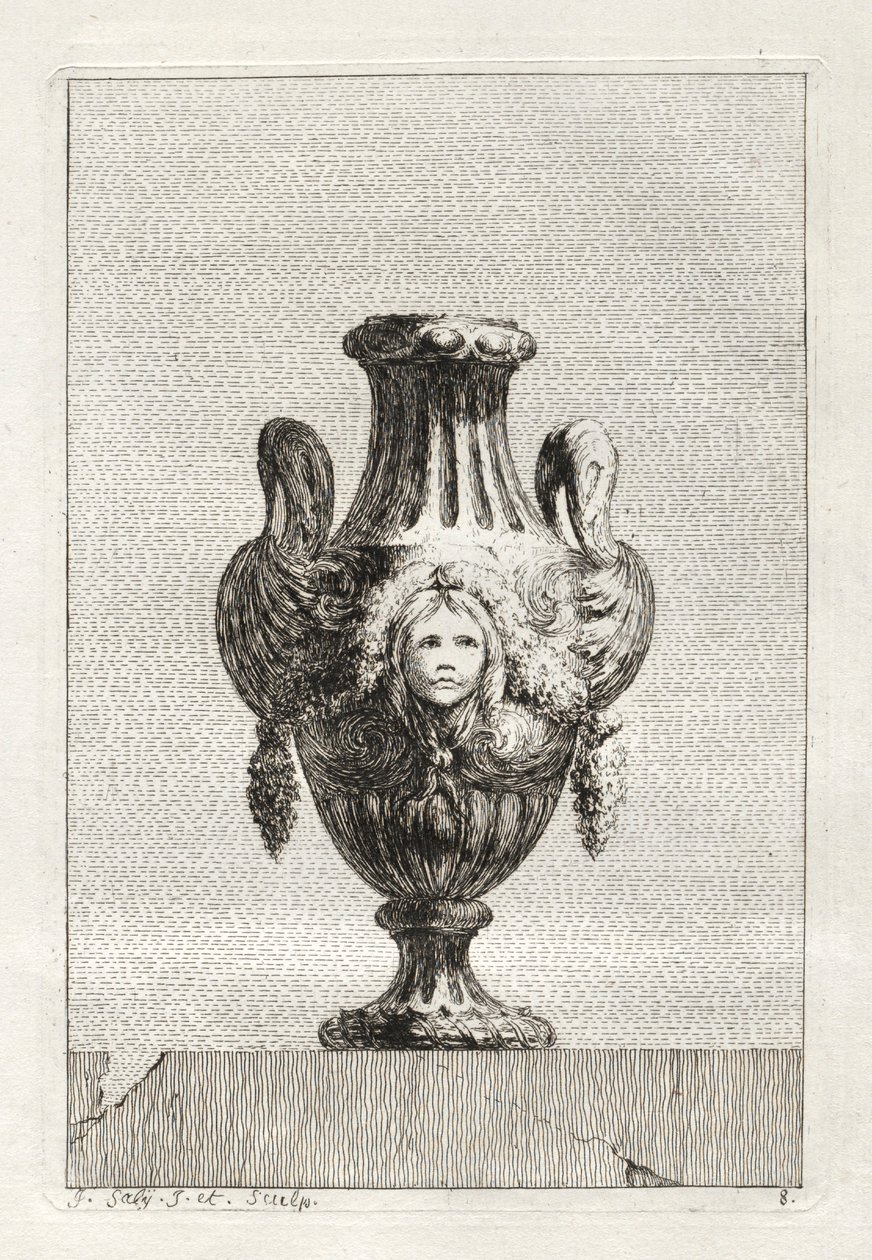 Suite de vases : Planche 8, 1746 - Jacques Francois Joseph Saly