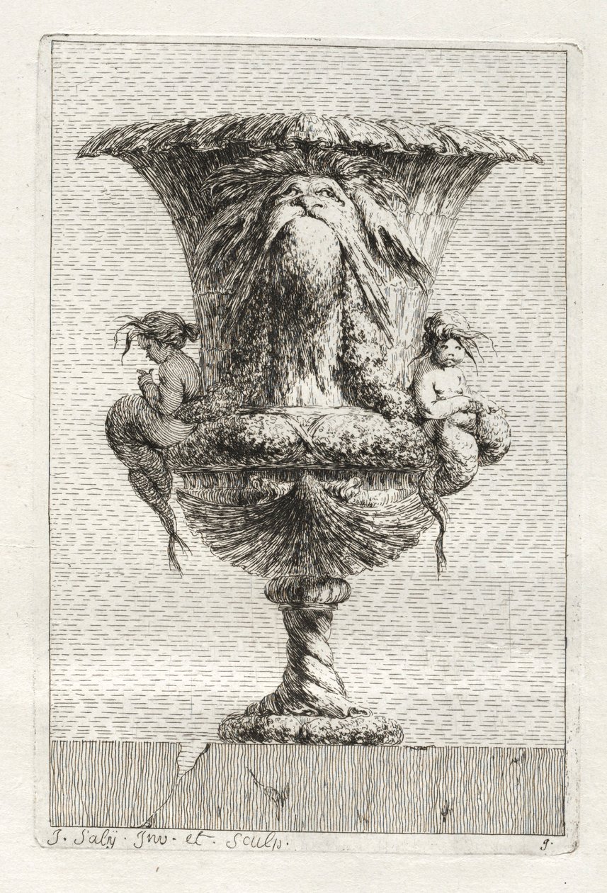 Suite de vases : Planche 9, 1746 - Jacques Francois Joseph Saly