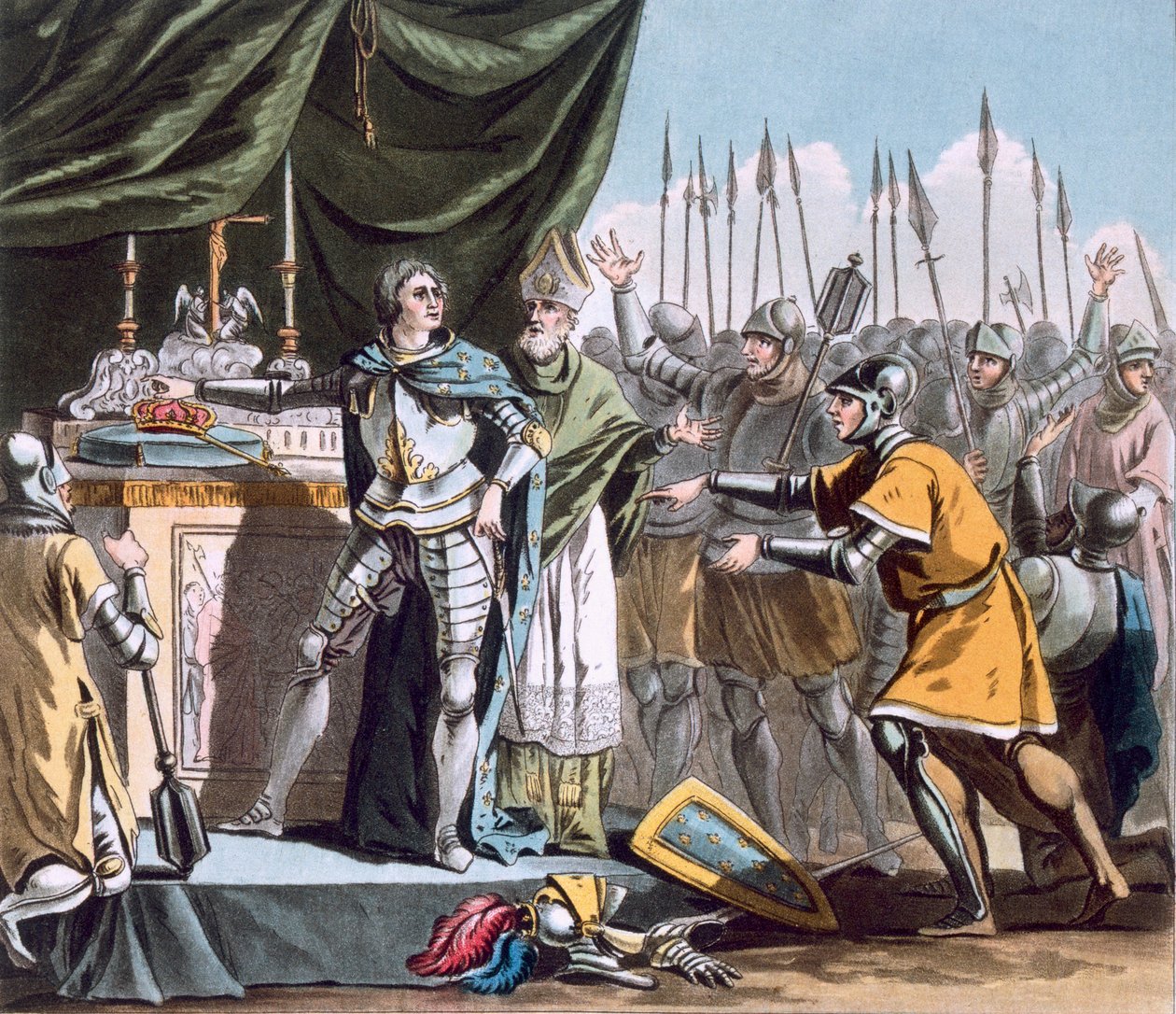 Le jour historique de Bouvines en 1214, gravé par Jean Baptiste Morret (fl. 1790-1820), 1790 - Jacques Francois Joseph Swebach