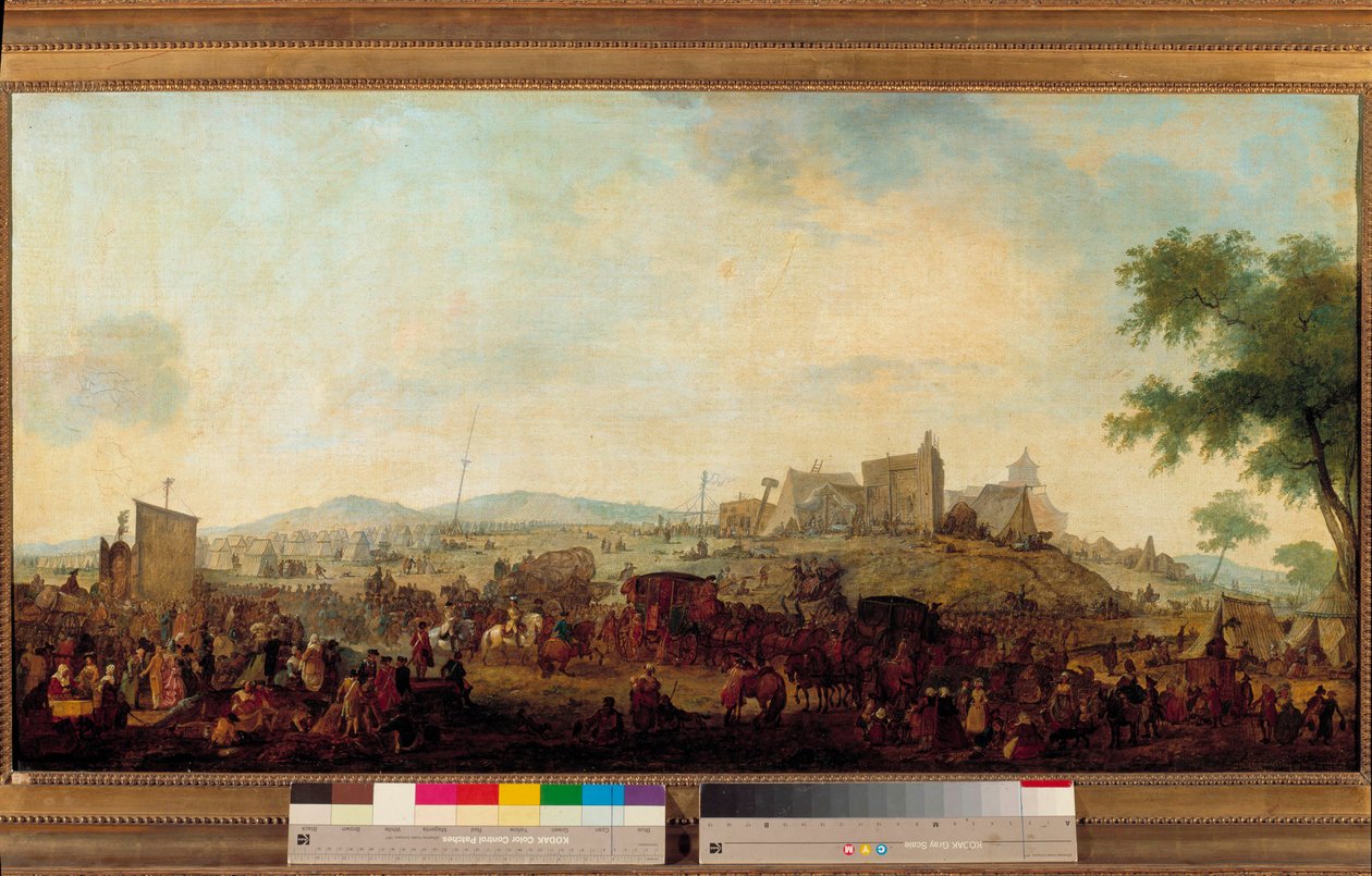 Vue du camp de manœuvres militaires établi sous le commandement du Prince de Condé près de Saint-Omer du 5 août au 25 septembre 1788 Il s
