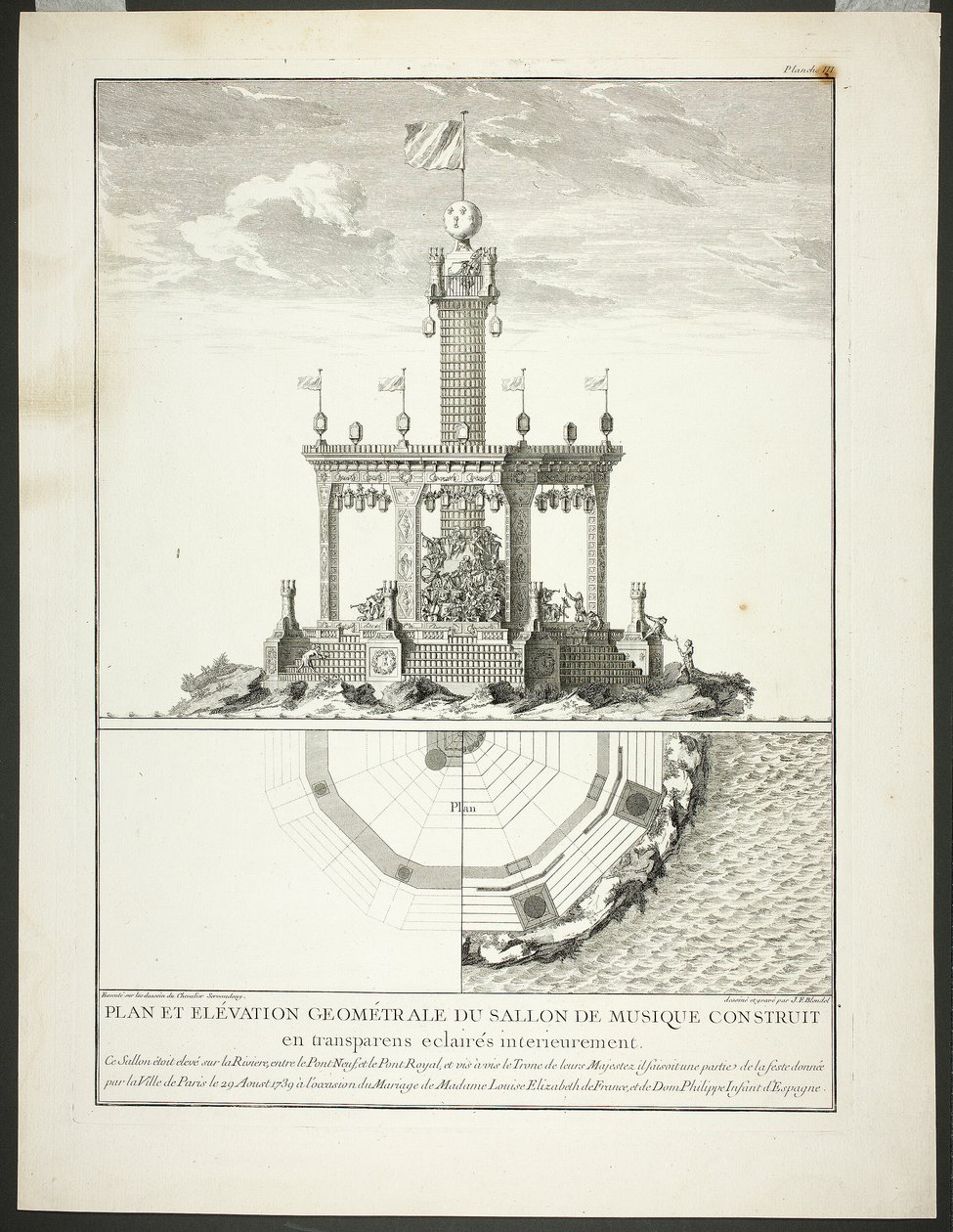Plan et élévation d