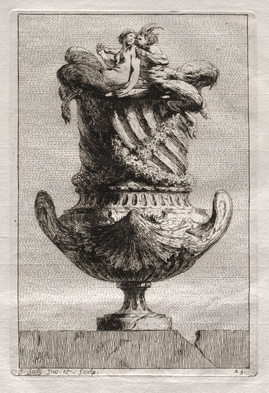 Suite de vases :  Planche 25 - Jacques François Saly