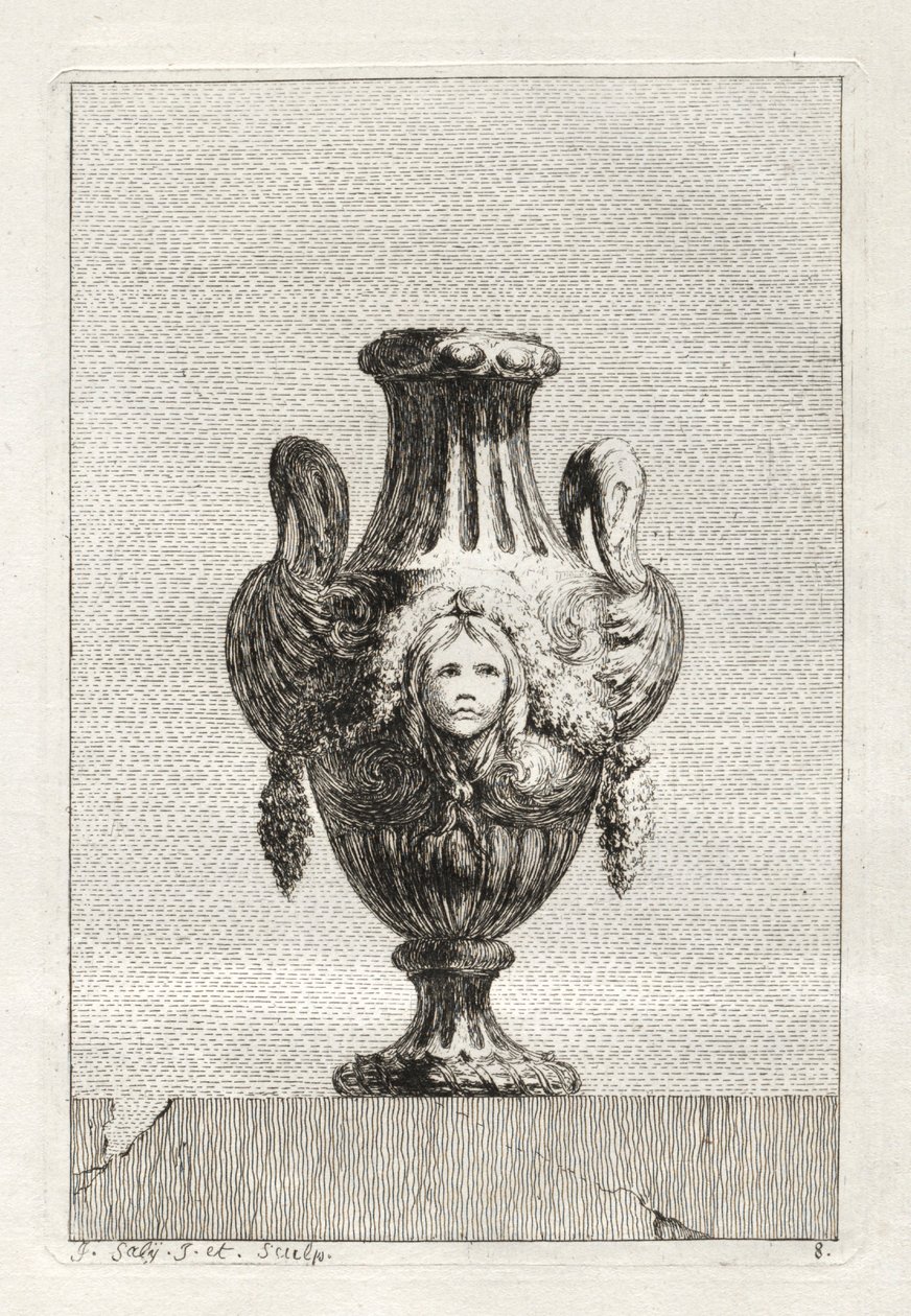 Suite de vases :  Planche 8 - Jacques François Saly