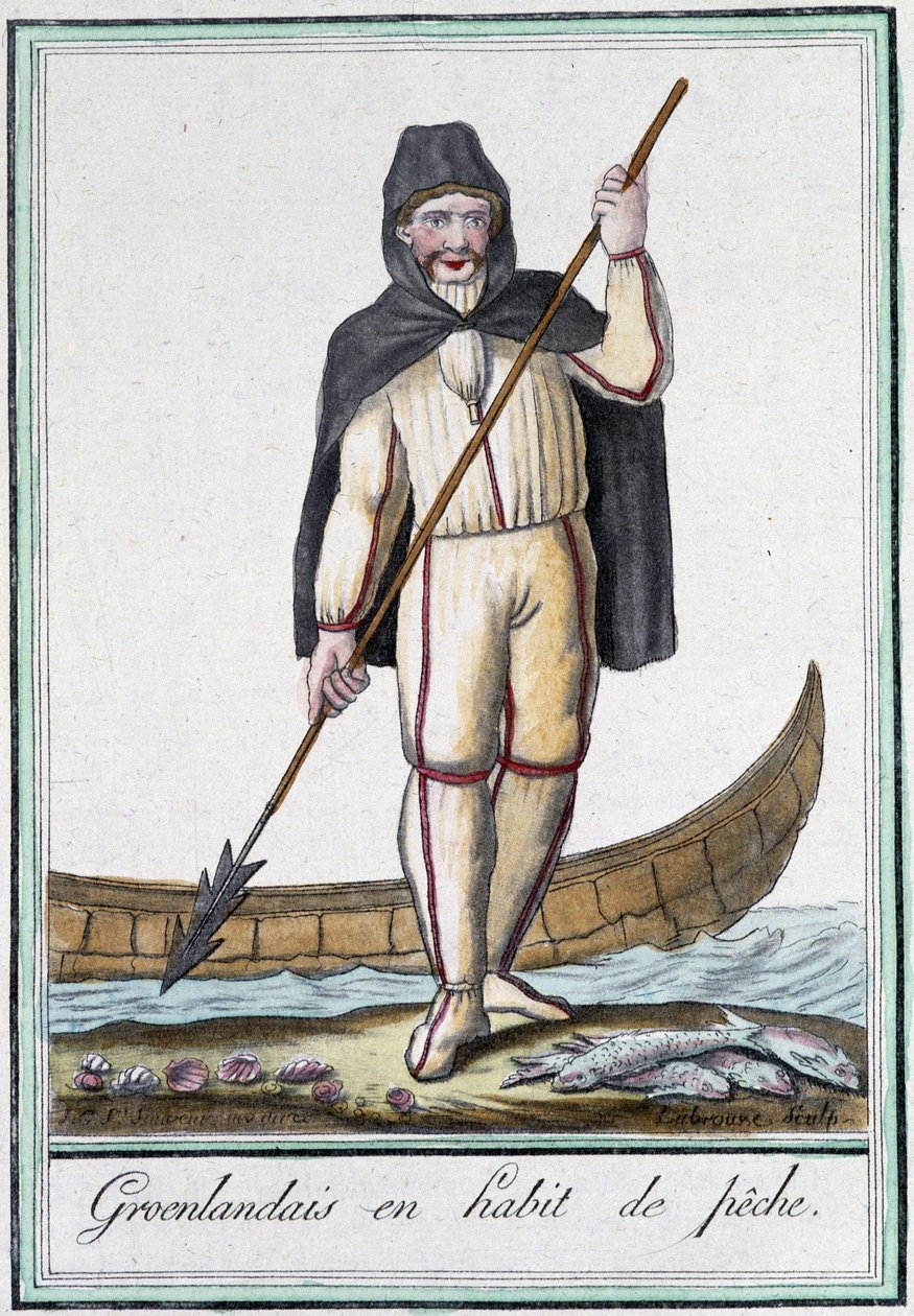 Groenlandais en habit de pêche - Jacques Grasset de Saint Sauveur