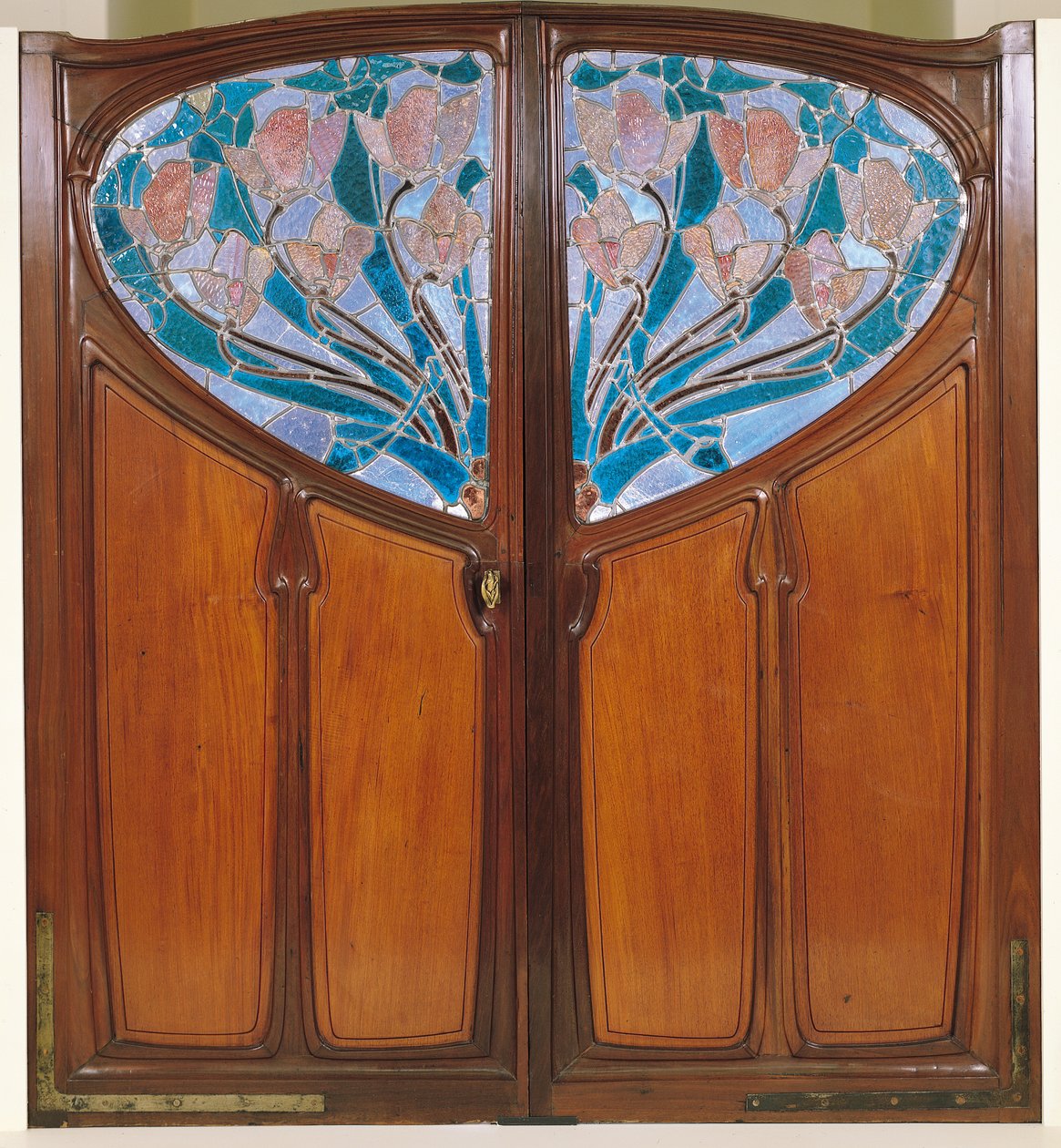 Double porte, conçue par Jacques Gruber, Emile André et Eugène Vallin pour Vaxelaire et Cie - Jacques Gruber