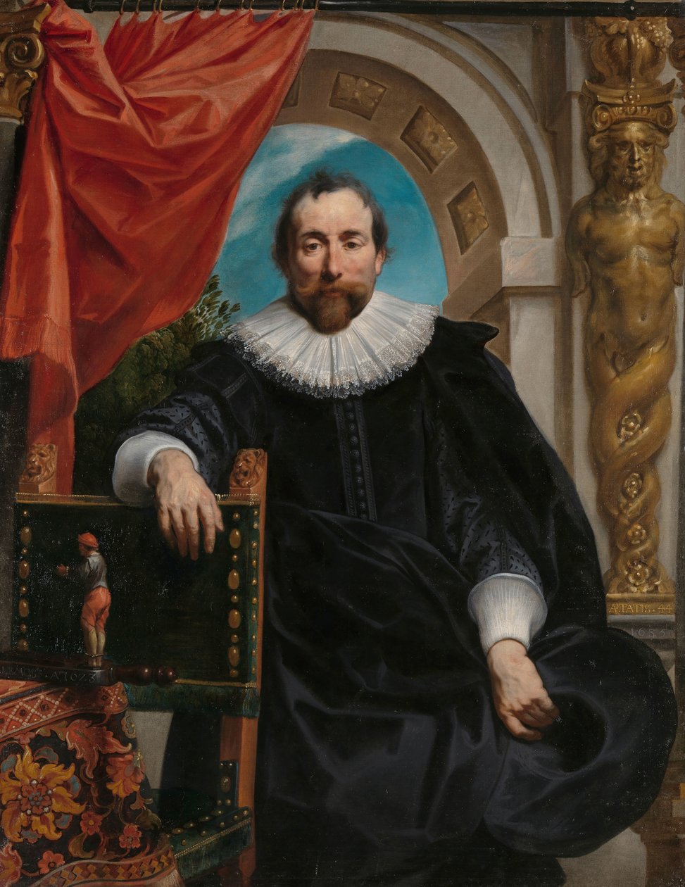 Portraits de Rogier Le Witer et de sa femme, Catharina Behaghel - Jacques Jordaens