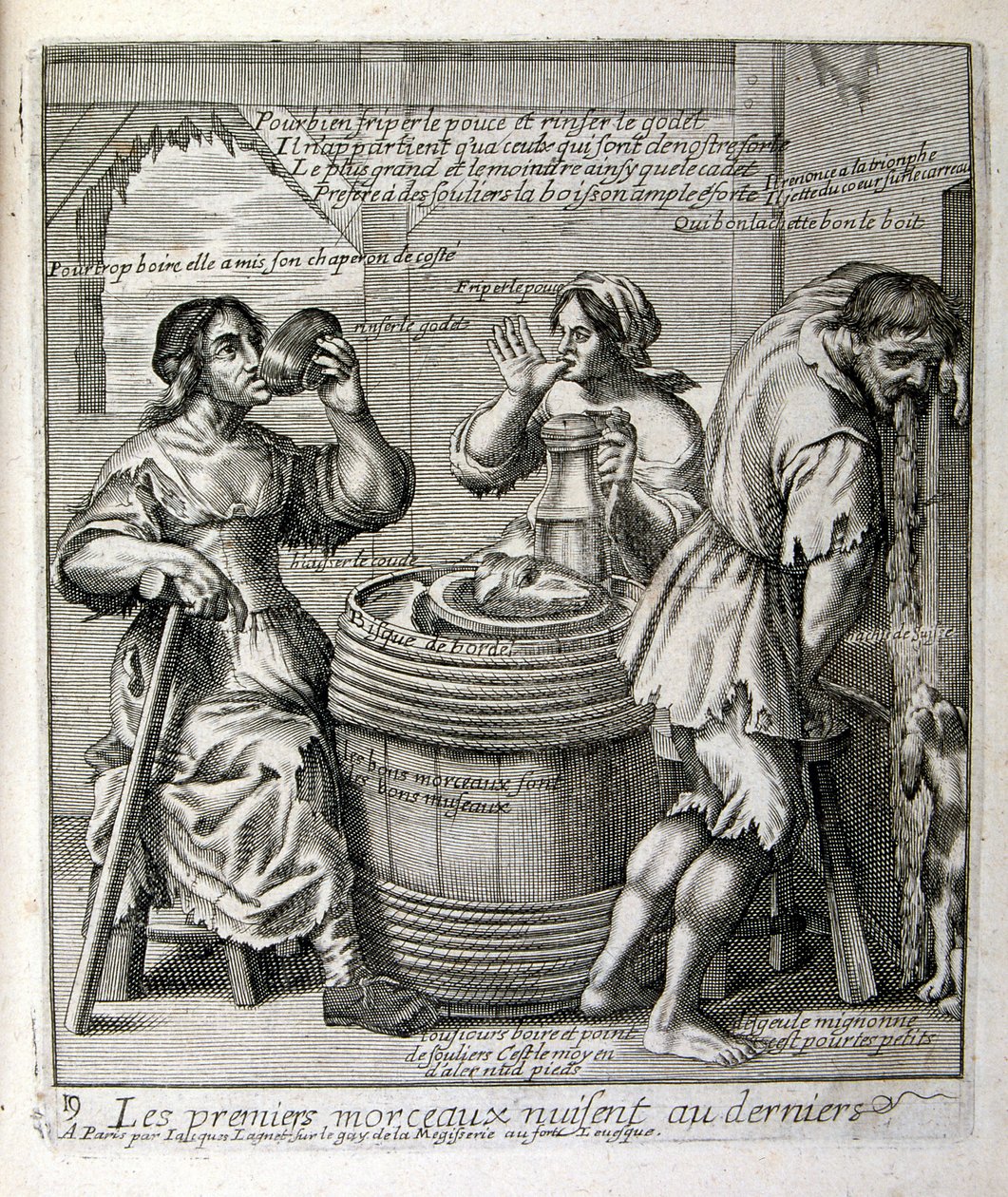 Illustration gravée du 17e siècle tirée d