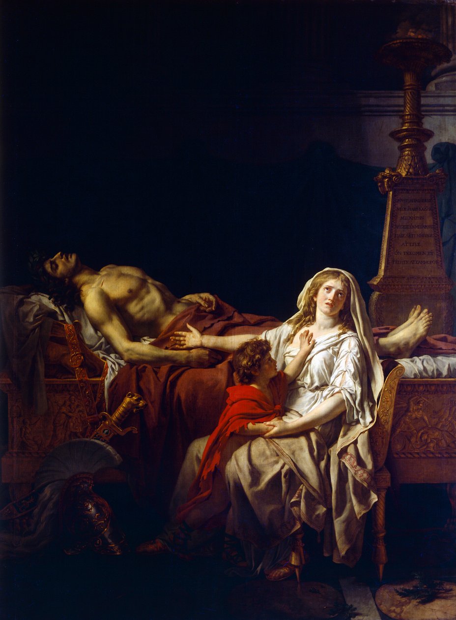 Andromaque pleurant sur le corps d