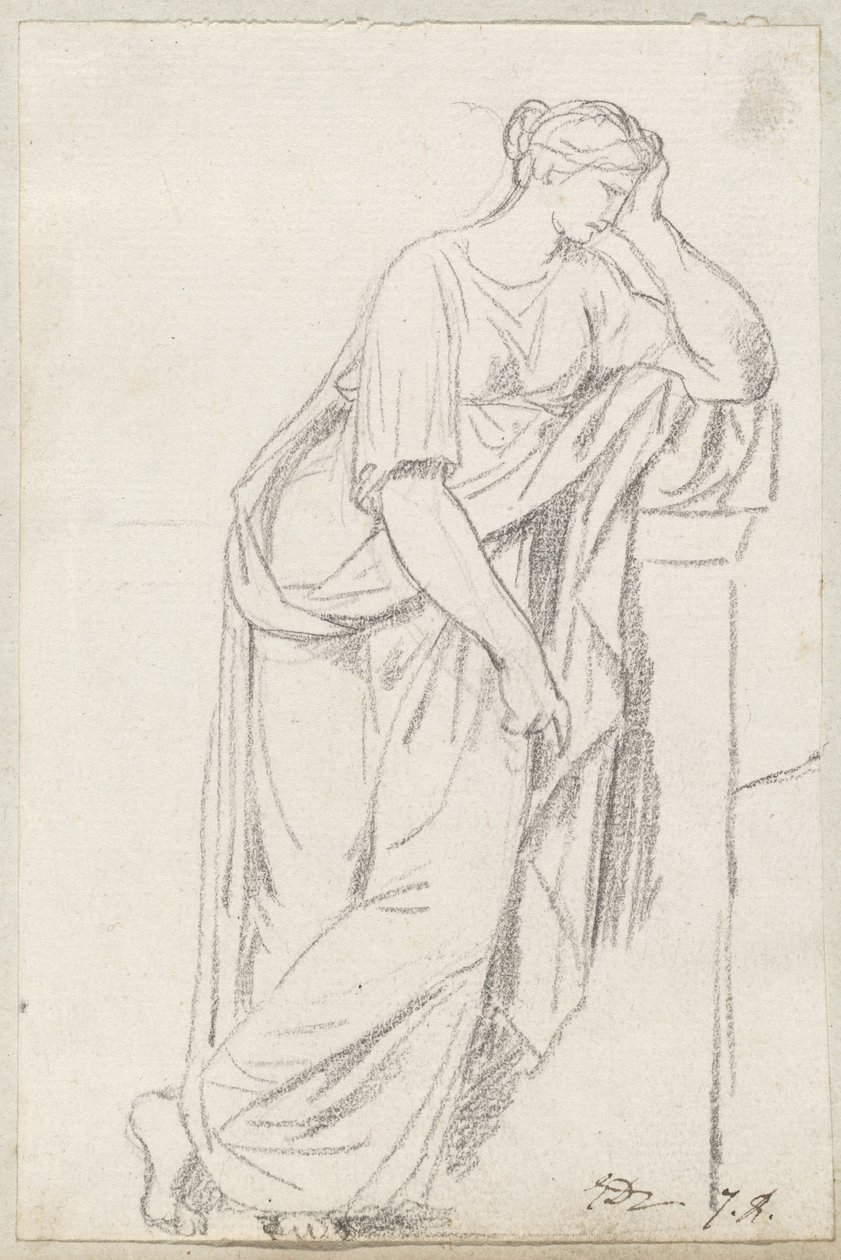 Une muse du sarcophage des muses - Jacques Louis David