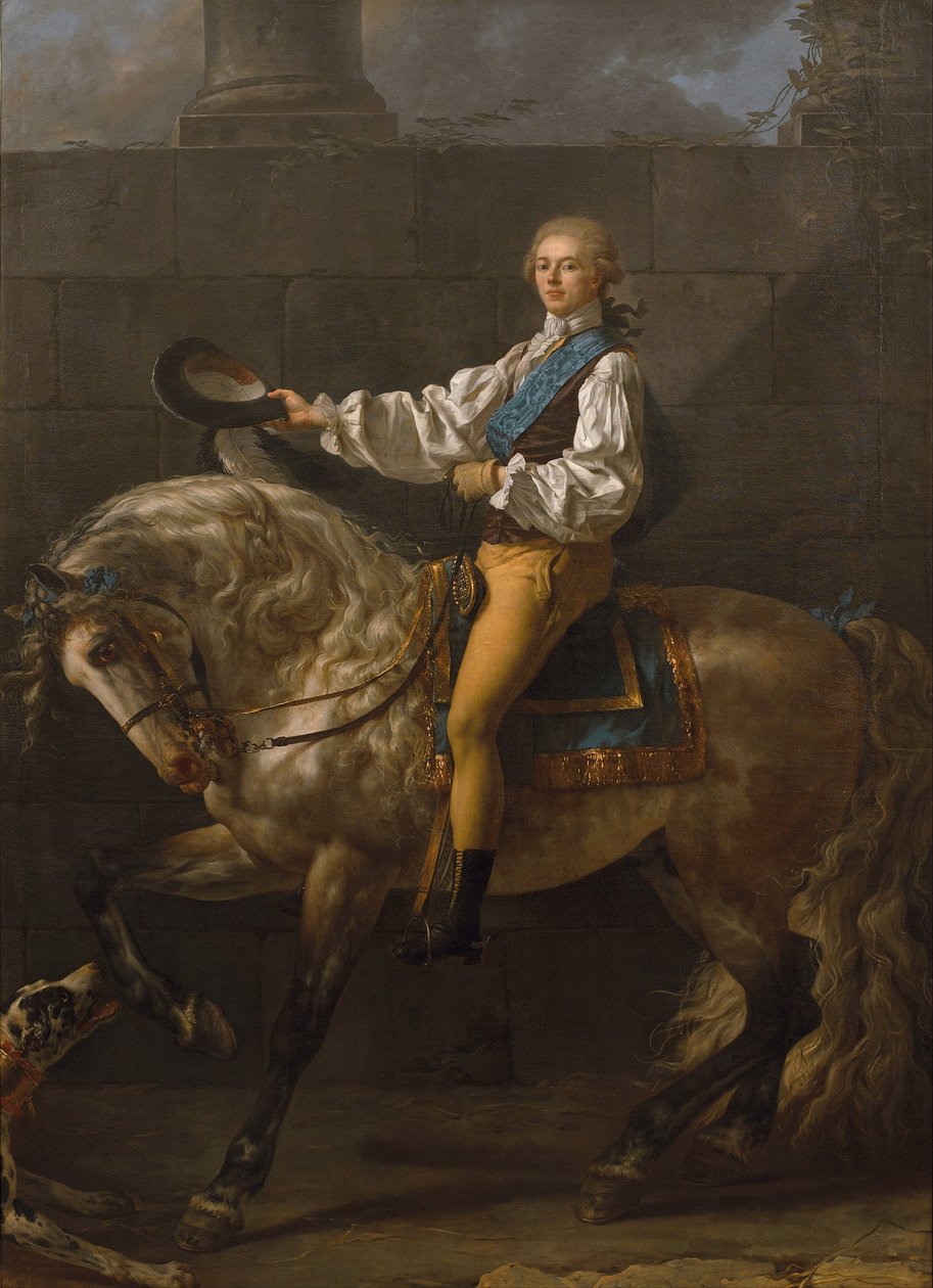 Portrait équestre de Stanislaw Kostka Potocki - Jacques Louis David