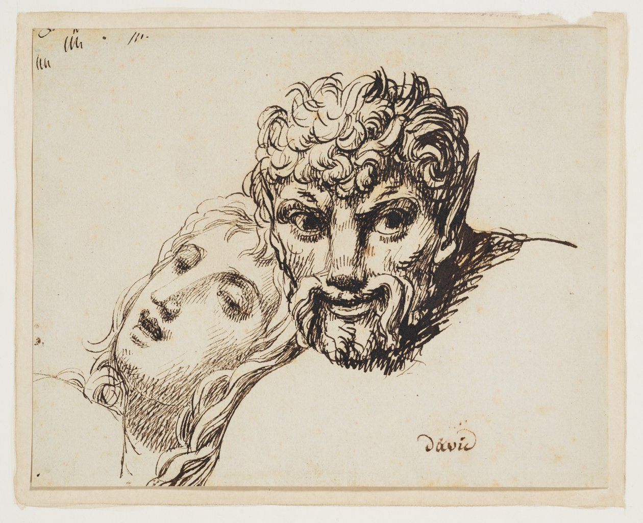 Heads of a faun and a reclining woman (Les têtes d