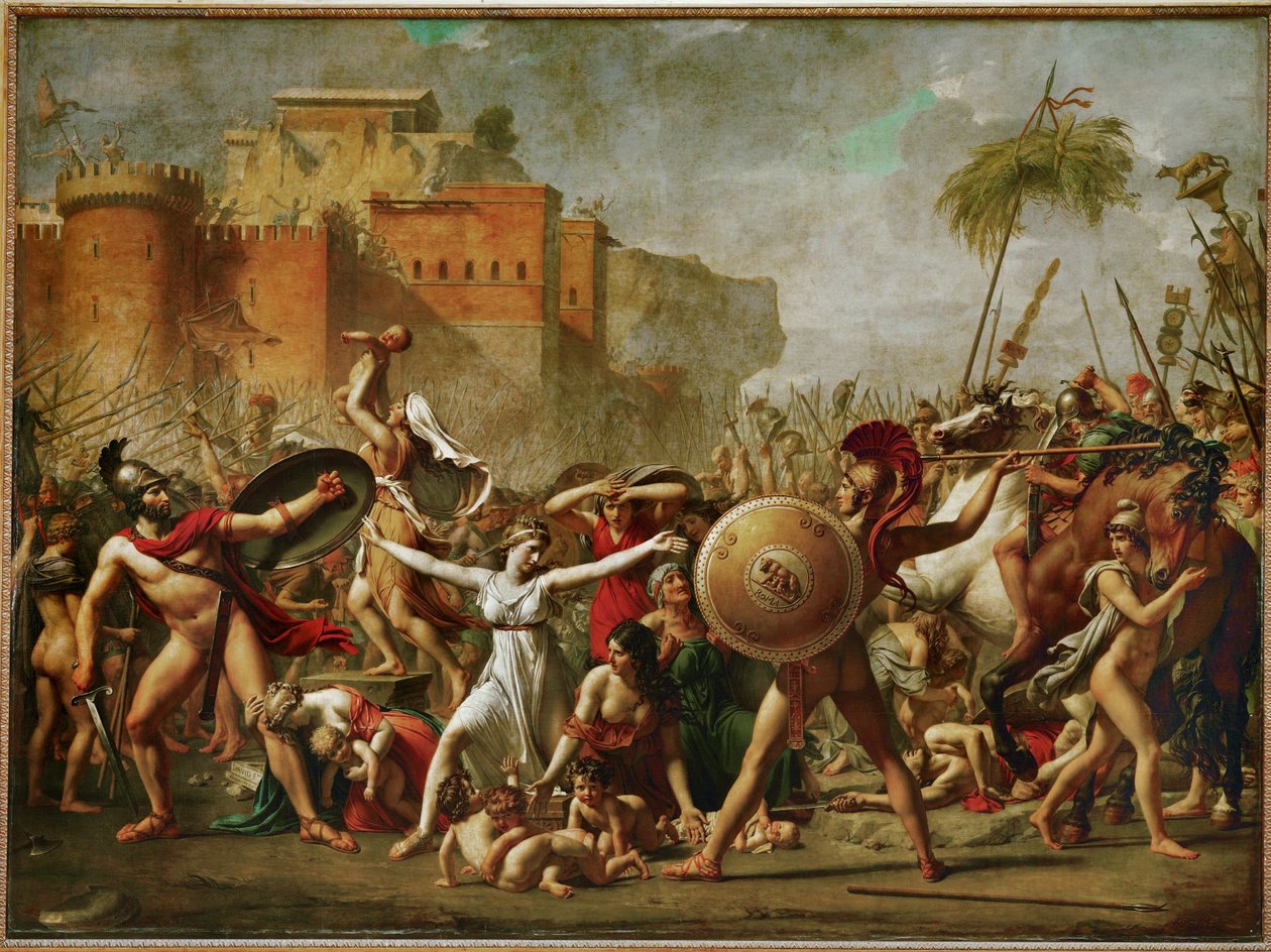 Les Sabines - Les Sabines arrêtent la bataille ... - Jacques Louis David