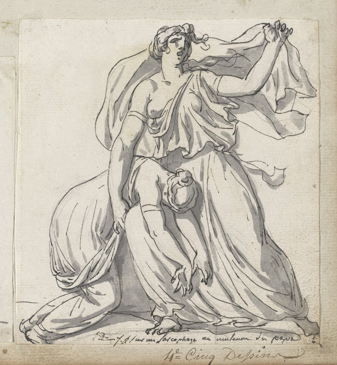 Niobé et sa fille - Jacques Louis David