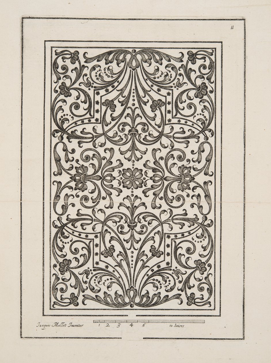 Design pour Parterre, du Théâtre des Plans et Jardinages, pub.1652 - Jacques Mollet