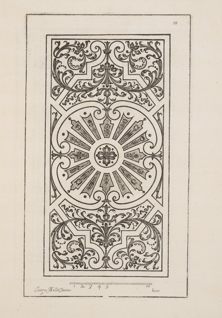 Conception pour Parterre, de Théâtre des Plans et Jardinages, pub.1652 - Jacques Mollet