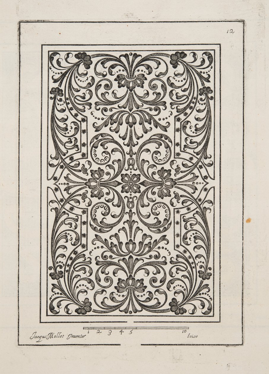 Conception pour Parterre, de Théâtre des Plans et Jardinages, pub.1652 - Jacques Mollet