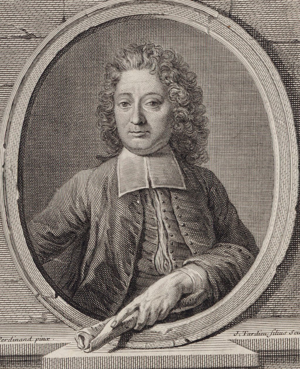 Portrait du compositeur Jean-François Lallouette 1651-1728 - Jacques Nicolas Tardieu