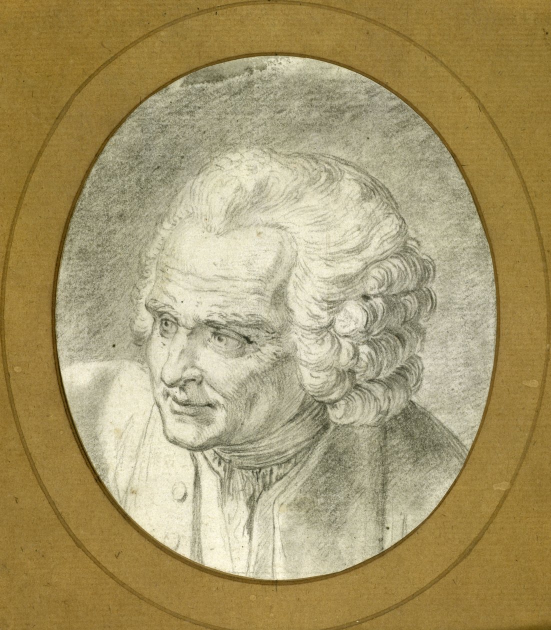 Portrait de Jean-Jacques Rousseau 1712-1778, 1775 - Jacques Philippe Caresme