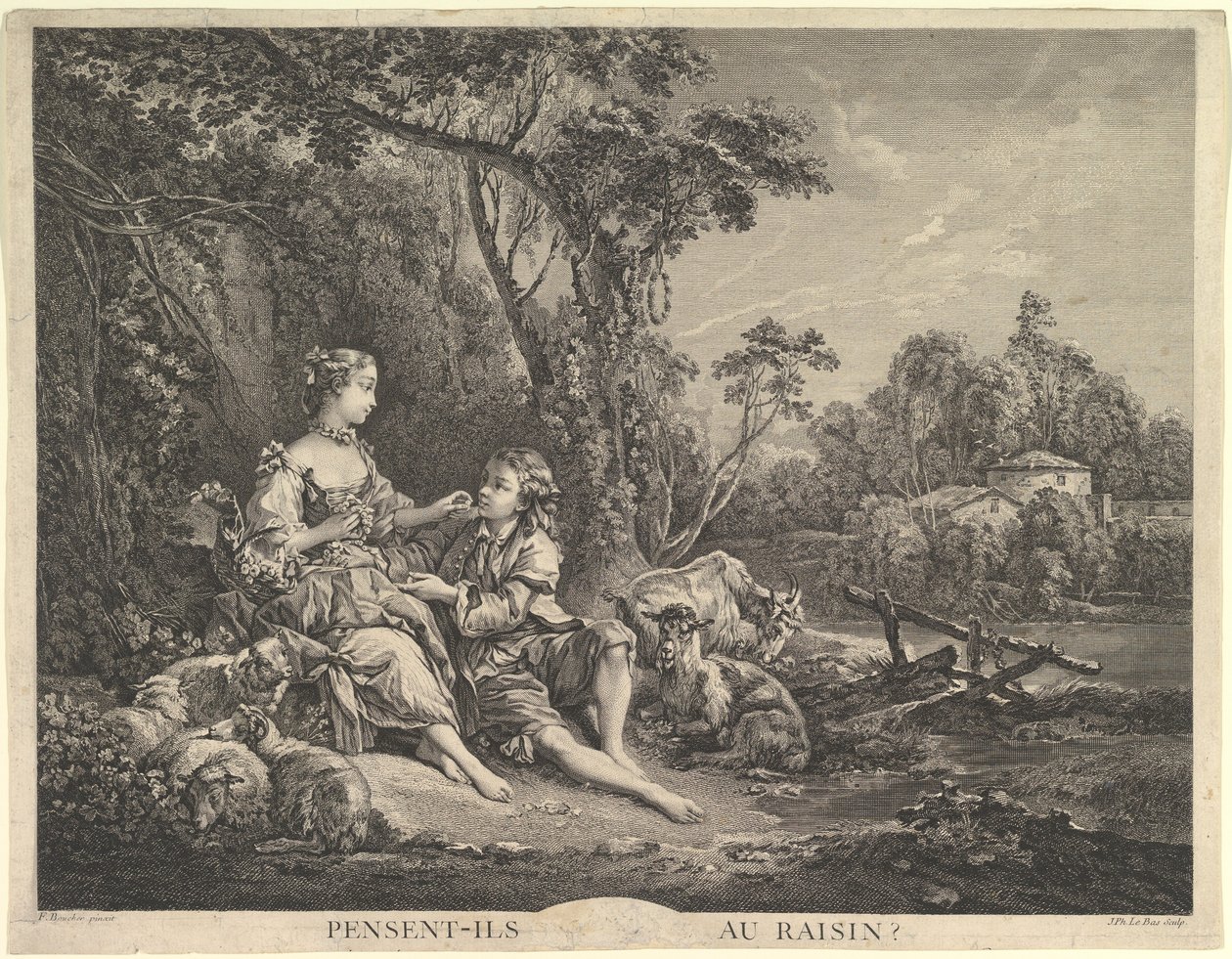 Pensent-ils au raisin - Jacques Philippe Le Bas