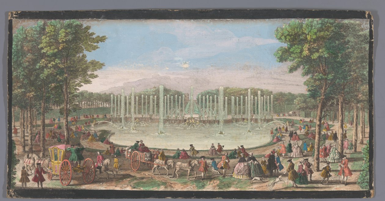 Vue du Bassin de Neptune dans le Jardin de Versailles - Jacques Rigaud (possibly)
