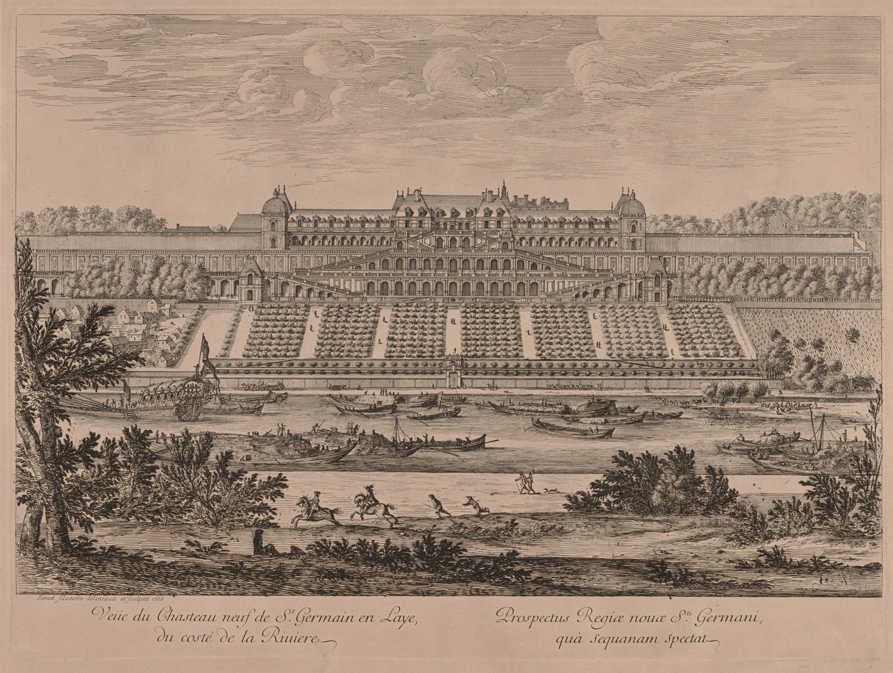 Château de Saint-Germain-en-Laye depuis la rivière - Jacques Rigaud