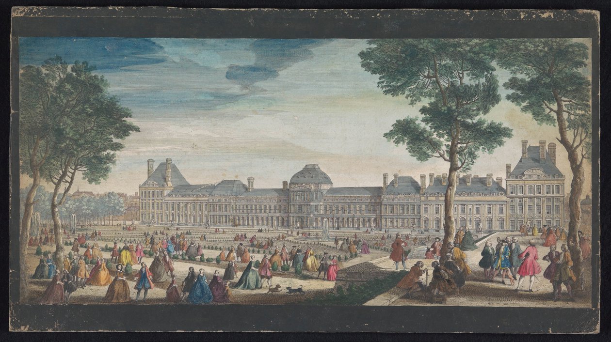 Vue du Palais des Tuileries à Paris depuis le Jardin des Tuileries - Jacques Rigaud