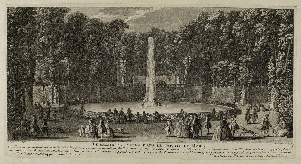 Le Bassin des Muses dans le jardin de Marly. / 5 - Jacques Rigaud