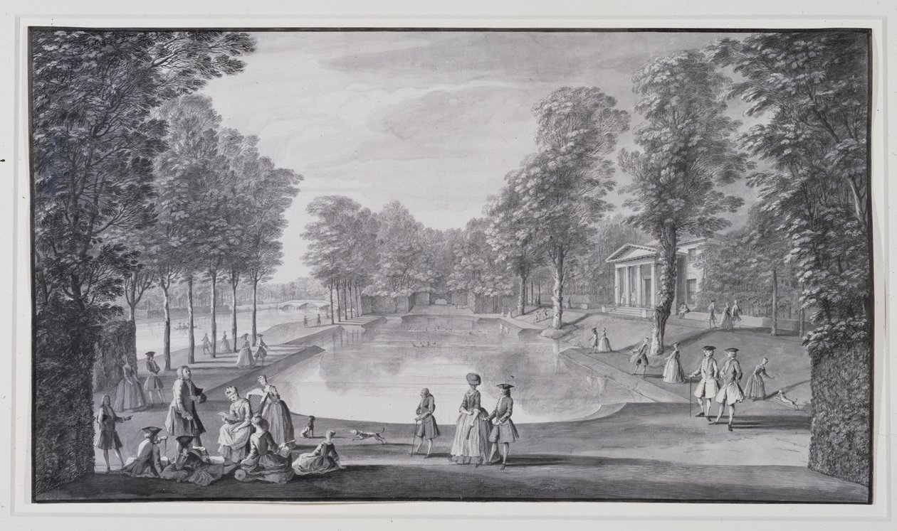 Bassin riverain, villa de Lord Burlington à Chiswick - Jacques Rigaud