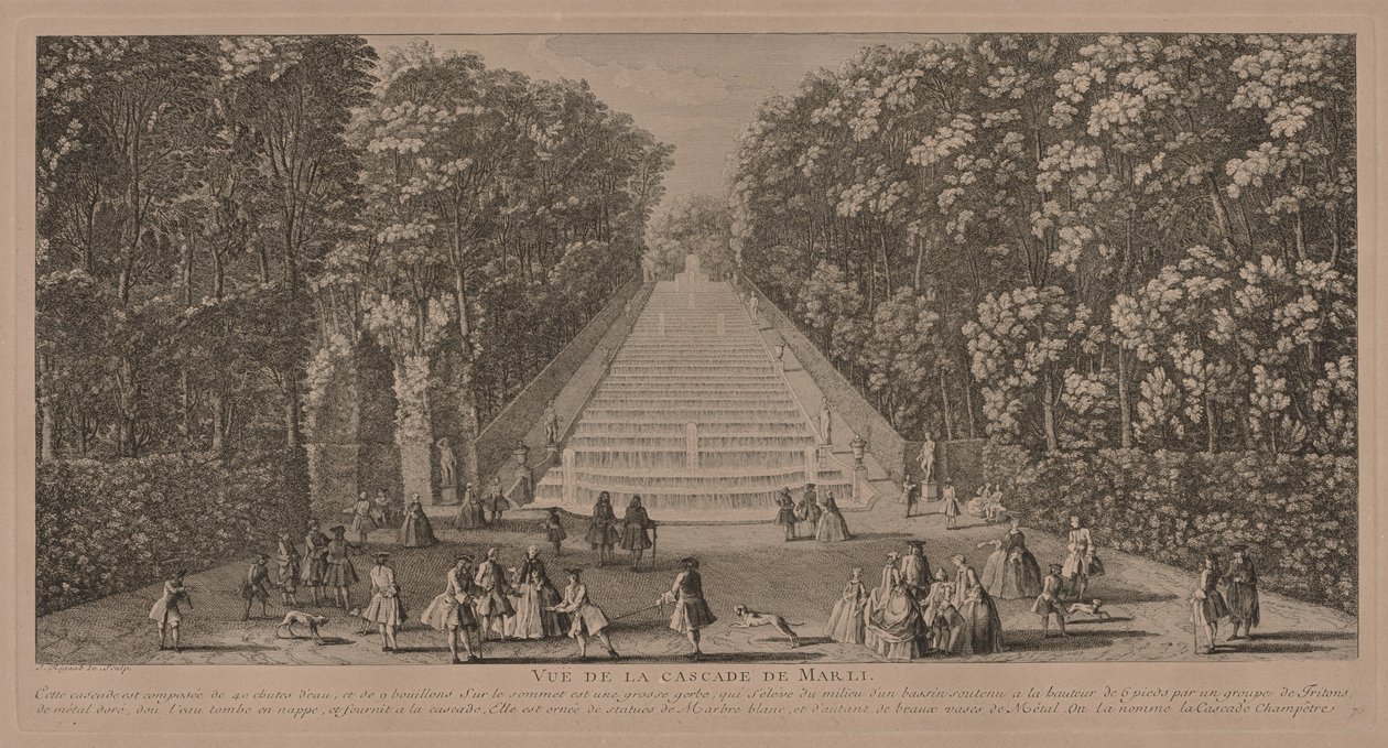 La Cascade à Marli - Jacques Rigaud