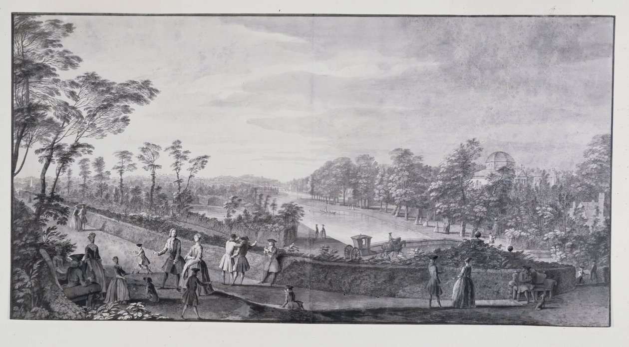 La rivière artificielle, villa de Lord Burlington à Chiswick - Jacques Rigaud