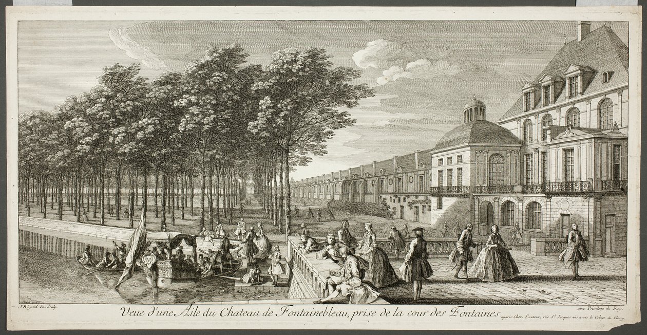 View of a Wing of the Palace of Fontainebleau (Vue d