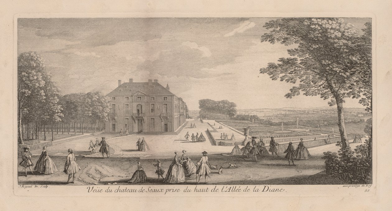 Vue du Château de Seaux depuis la Promenade de Diane - Jacques Rigaud
