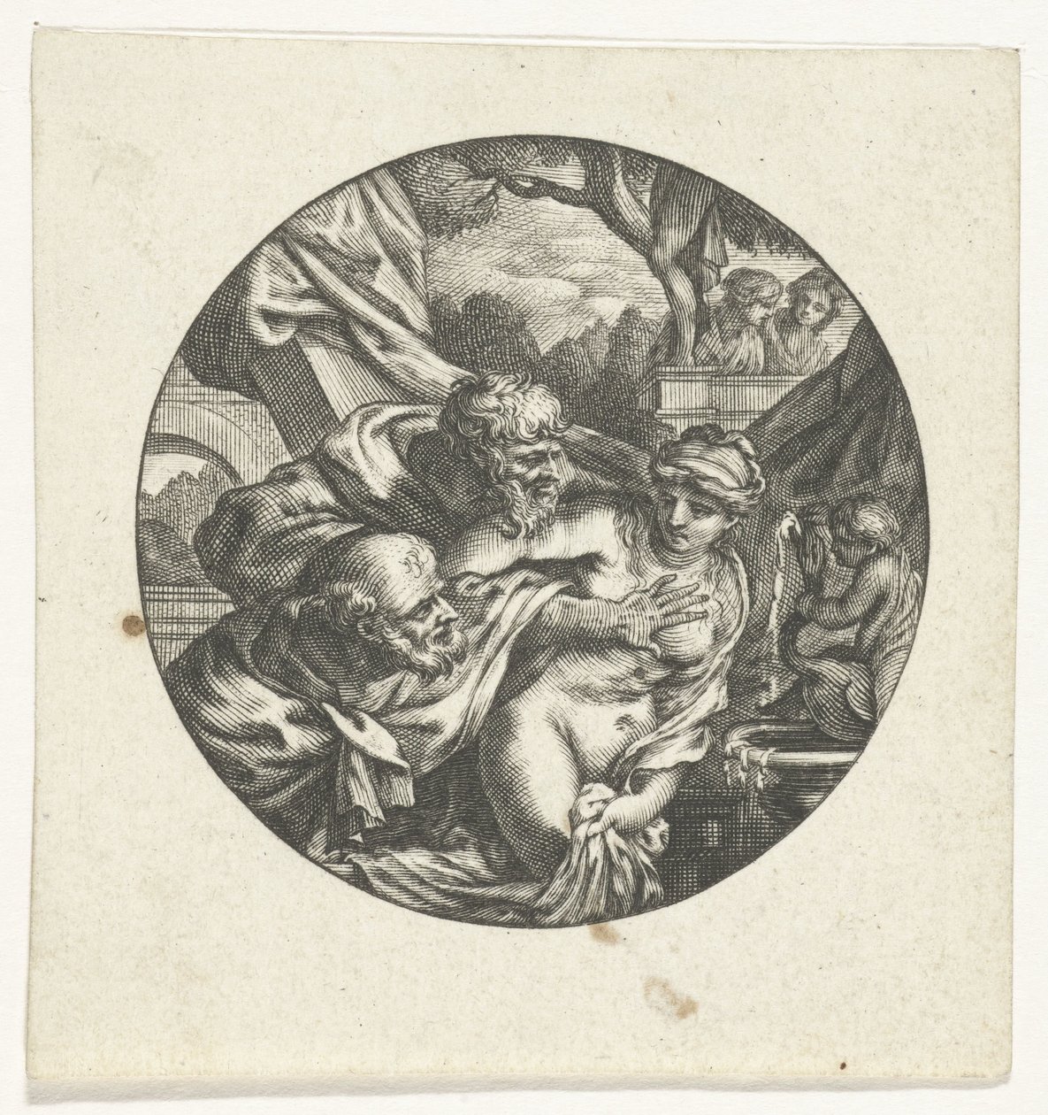 Boîtier de montre avec Suzanne et les vieillards Dessins d