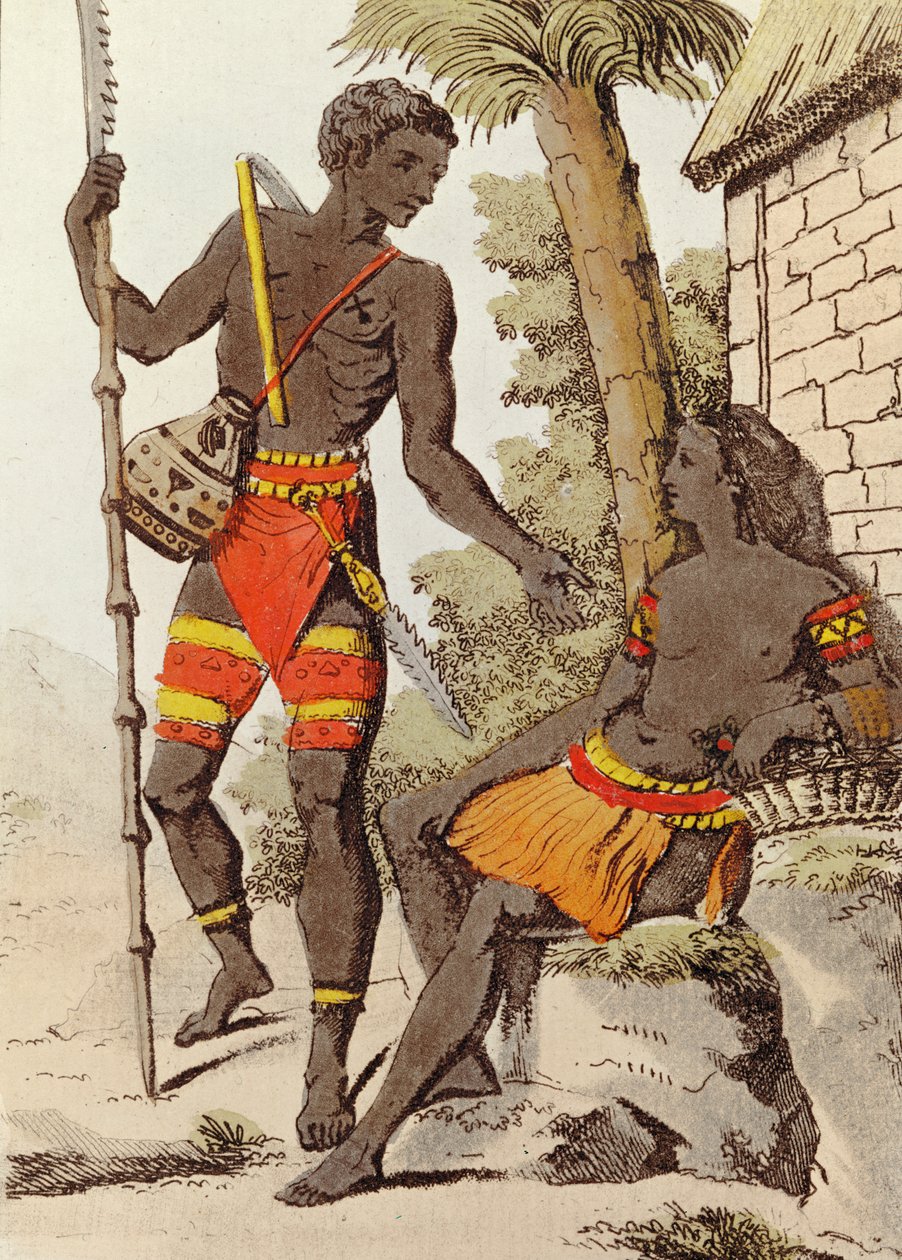 Homme et femme des îles Palau, 1805 - Jacques after Grasset de Saint Sauveur