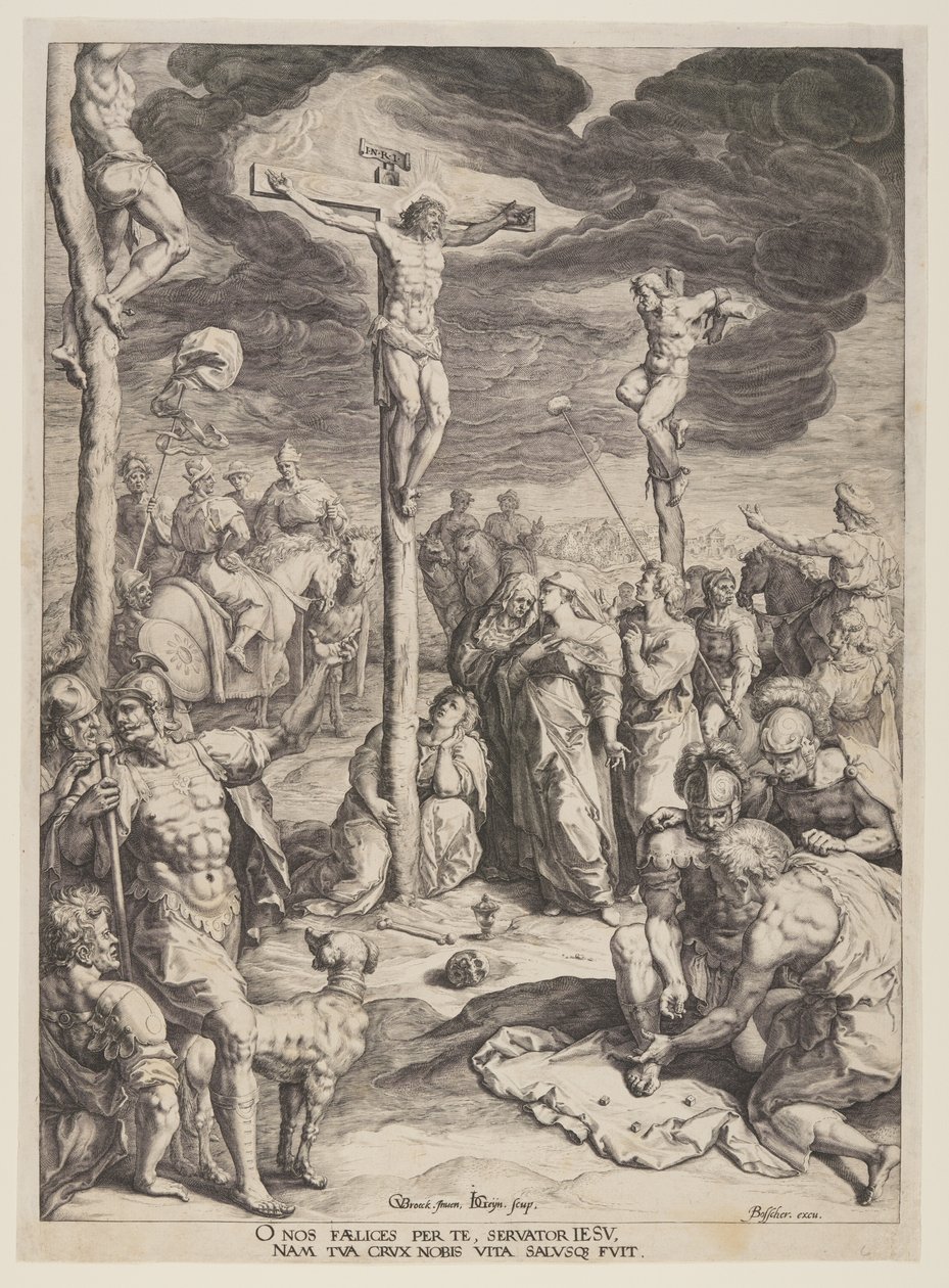 Le Christ en croix entre deux voleurs - Jacques de Gheyn II