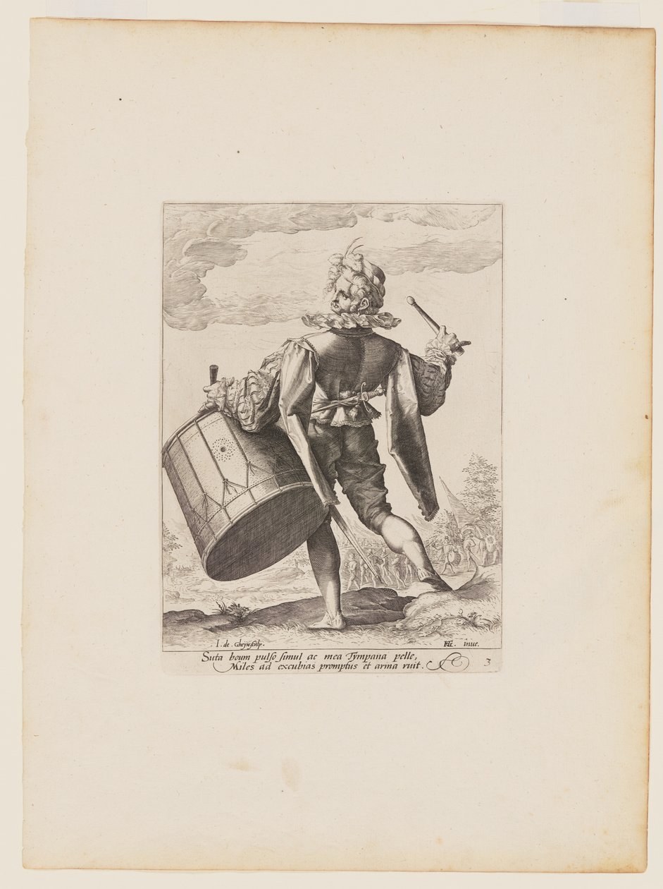 Tambour, des Officiers et soldats de la garde du corps de l