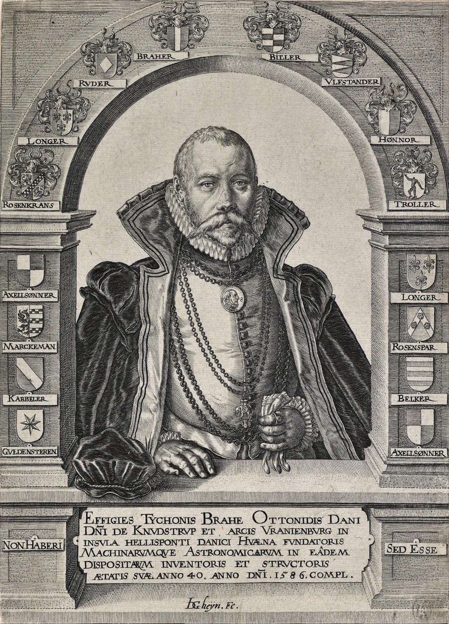 Portrait de Tycho Brahe, astronome (sans chapeau) - Jacques de Gheyn II