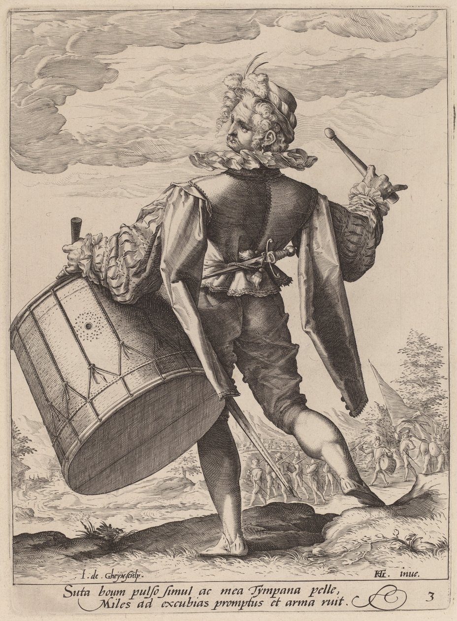 Tambour - Jacques de Gheyn II after Hendrik Goltzius