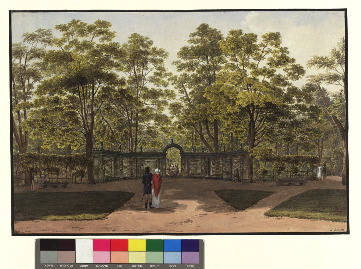 La petite fontaine du jardin de Schönbrunn - Jakob Alt