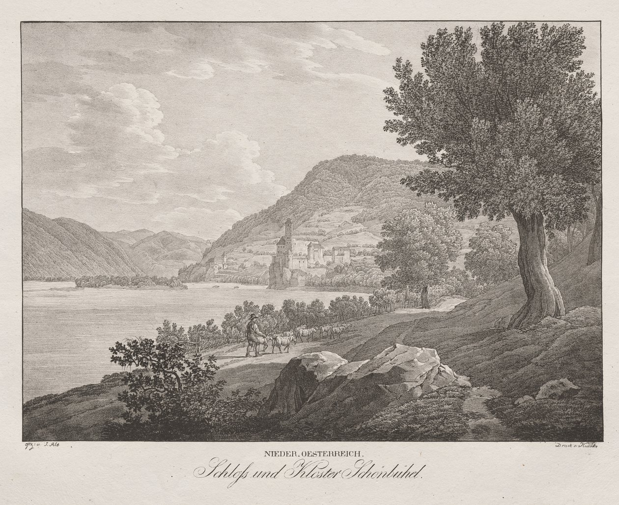 Basse-Autriche, Château et monastère de Schönbüchel - Jakob Alt