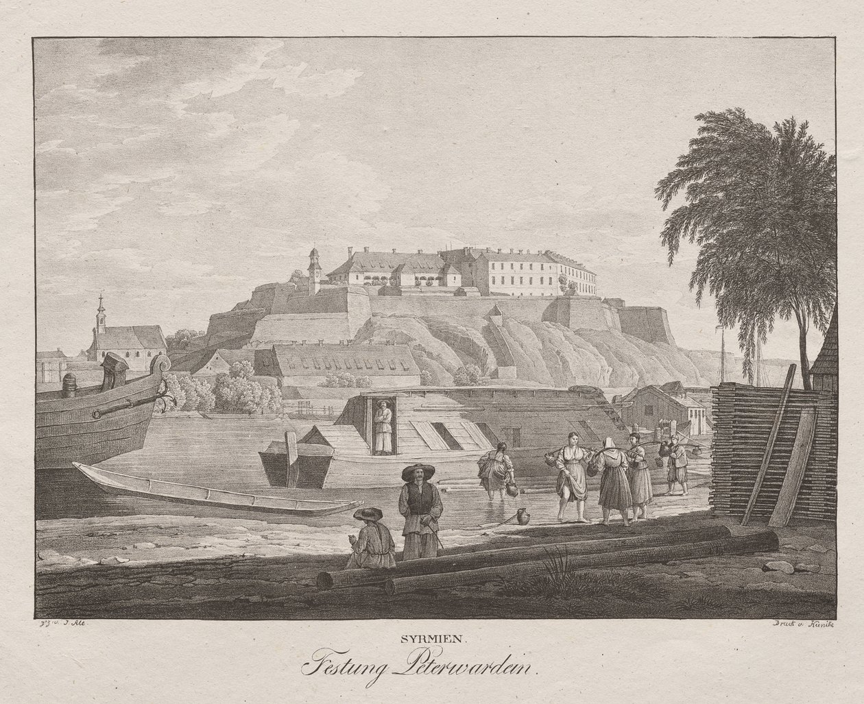 Syrmie, forteresse de Peterwardein - Jakob Alt