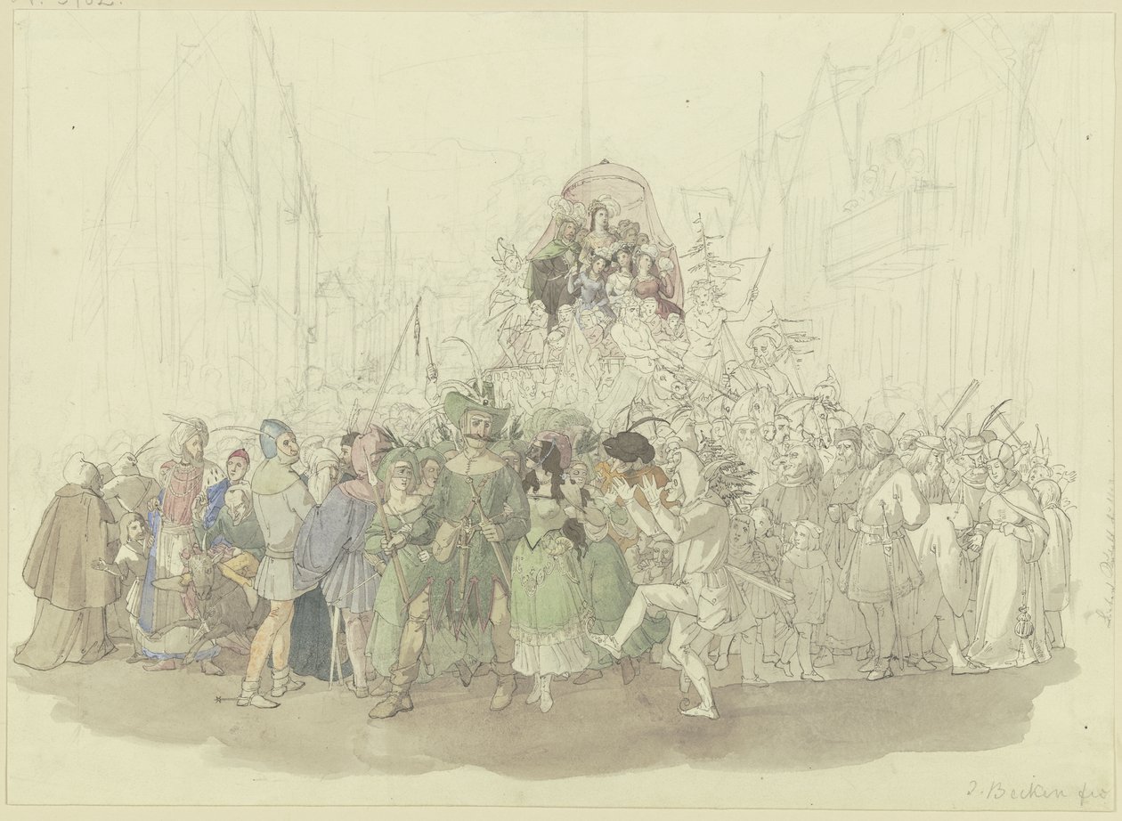 Défilé de carnaval inspiré du roman de Karl Spindler « Der Jude » - Jakob Becker