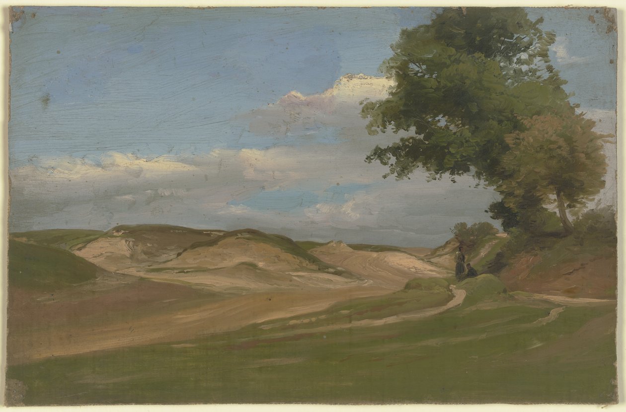 Deux paysans au bord du chemin - Jakob Becker