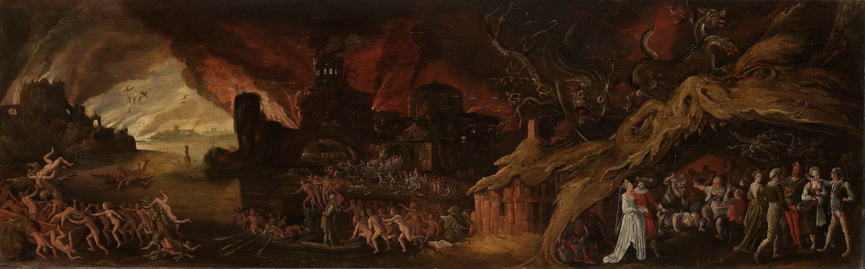 Le jugement dernier et les sept péchés capitaux - Jakob Isaaksz Swanenburgh