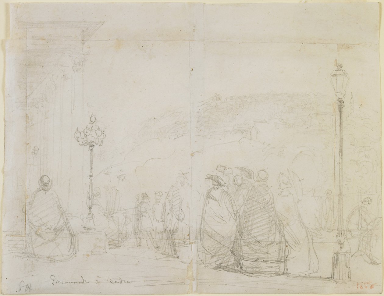 Promenade à Baden, 1858 - James Abbott McNeill Whistler