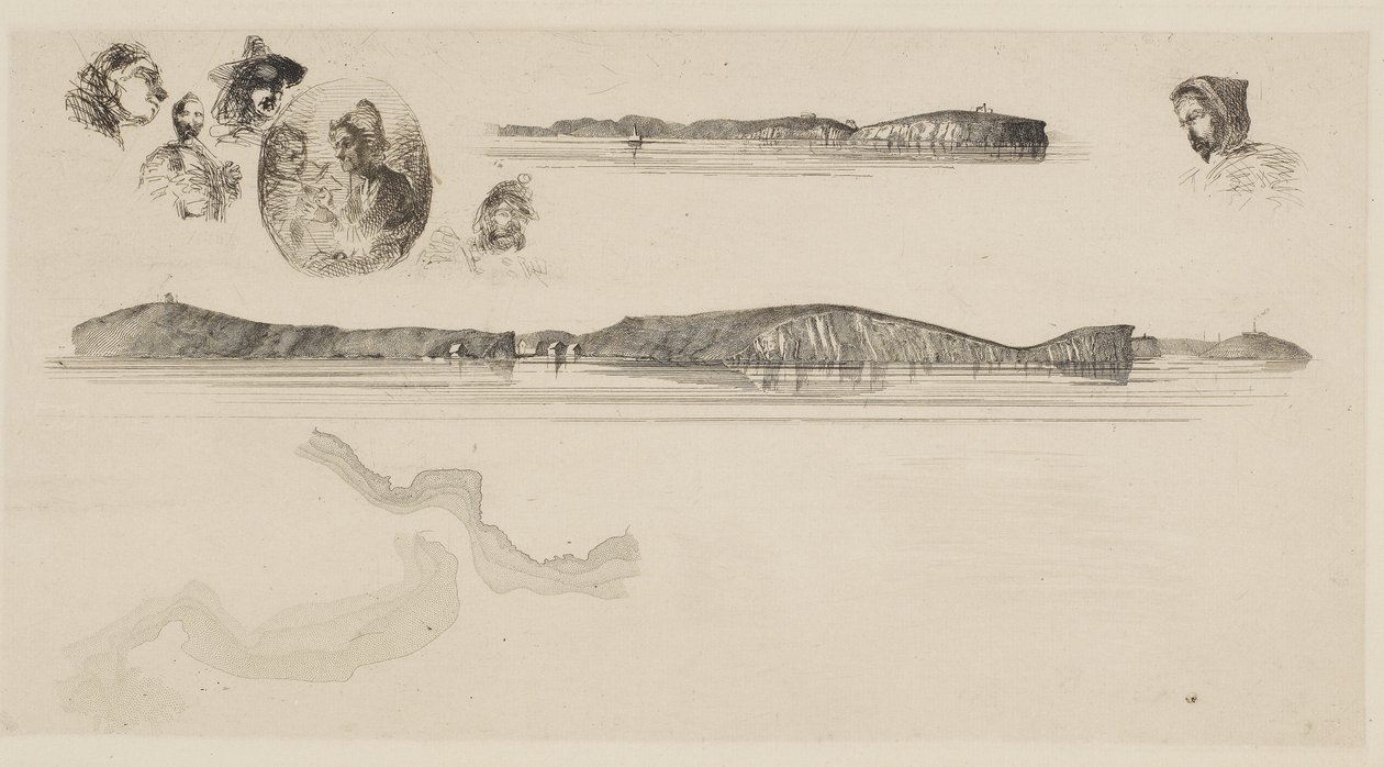 Croquis sur la plaque de l