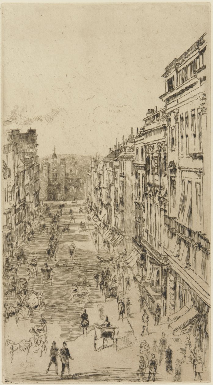 Rue St. James, 1878 - James Abbott McNeill Whistler