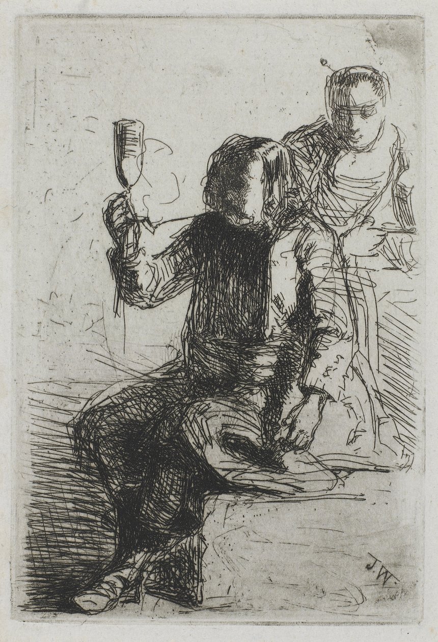 Le Hollandais tenant un verre, vers 1857 - James Abbott McNeill Whistler
