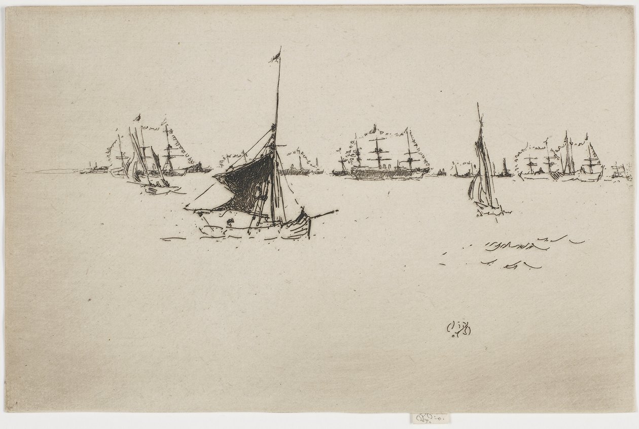 La flotte - Soir - James Abbott McNeill Whistler